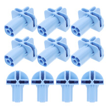 10 Rollenadapter Schwenkrollen Hülse Himmelblau