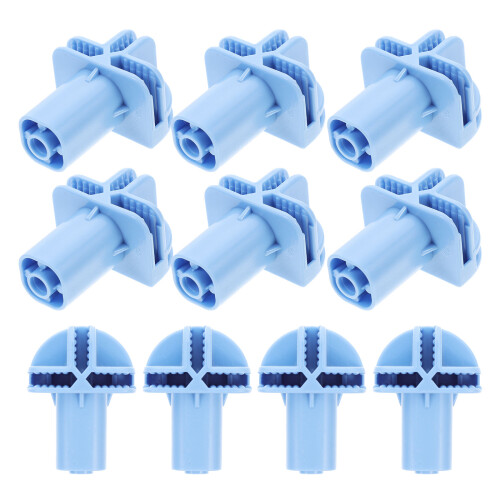 10 Rollenadapter Schwenkrollen Hülse Himmelblau
