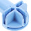 10 Rollenadapter Schwenkrollen Hülse Himmelblau 7