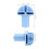 10 Rollenadapter Schwenkrollen Hülse Himmelblau 2