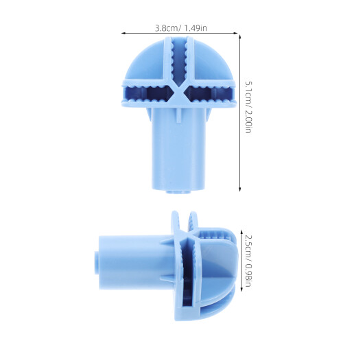 10 Rollenadapter Schwenkrollen Hülse Himmelblau 1