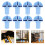 10 Rollenadapter Schwenkrollen Hülse Himmelblau 10