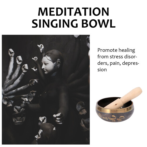 Sound Bowl Kissen Set Singing Bowl 2