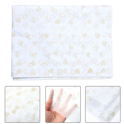 White Mit Gold Geschenkpapier 28 1