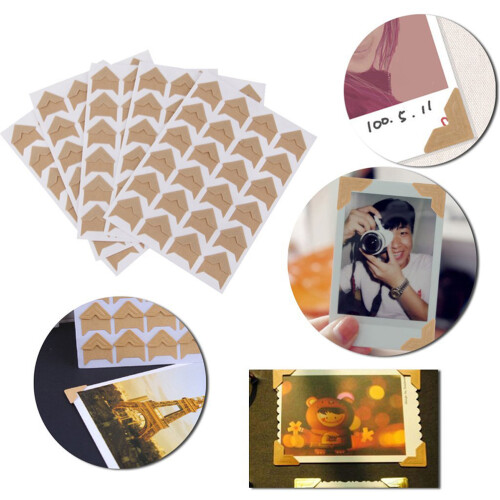 10 Vintage Stickers Met Kleurrand 2