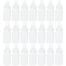 30 Stk Mini Transparente Glasflaschen Leer Mit Verschlüssen