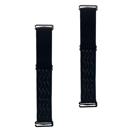 2Pcs Adjustable Elastic Wig Bands Black Breathable