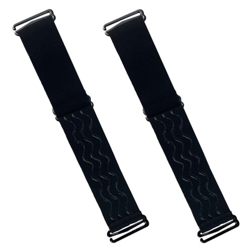 2Pcs Adjustable Elastic Wig Bands Black Breathable 2