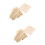 2 Sets Keramikpuppen Unterlage Holzhalter 9