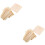 2 Sets Keramikpuppen Unterlage Holzhalter 8