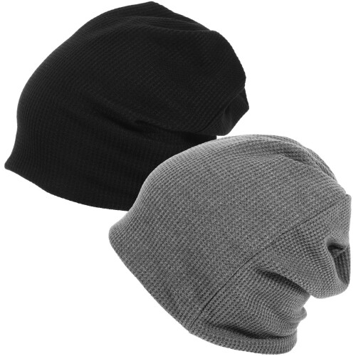 2St Ademende Skull Beanie, - En Hardloophut 1