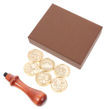 Wachs-Siegel-Stempel-Set Holz Und Legierung Für Briefumschläge