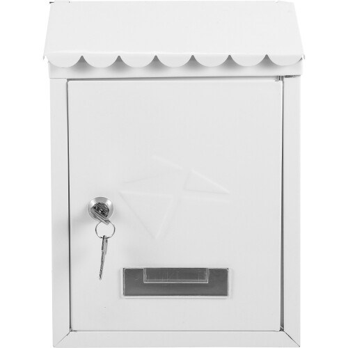 Gartenbriefkasten Wandhängend Eisen Beige