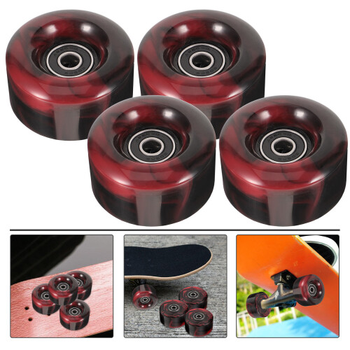 4Stk Pu Rollschuhrollen Für Outdoor Skateboard Set 2