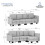 4 Seater Sofa with Storage, Convertible Sofa Couch 2
