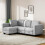4 Seater Sofa with Storage, Convertible Sofa Couch 1
