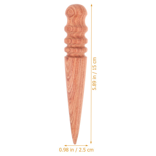 Outil Cuir Brunir Bord Bois De Santal Couleur 1