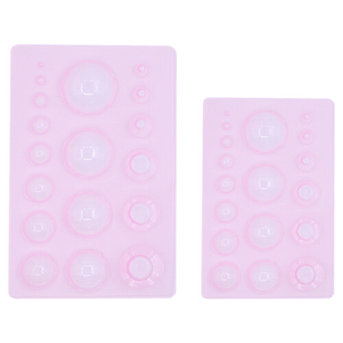 2 Polymer Ton Stempel 19,5x13 Cm Rosa 2