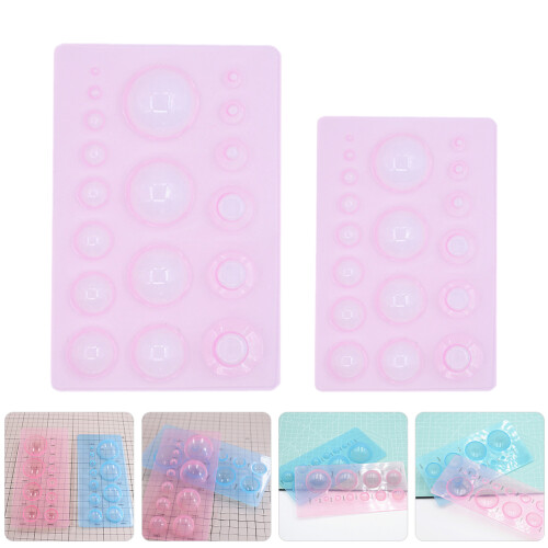 2 Polymer Ton Stempel 19,5x13 Cm Rosa 1