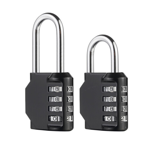1Pièces Cadenas À Code Durable Noir Pour À En Zinc