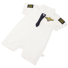 Baby Jungen Strampler Weiß Atmungsaktiv 1 Set