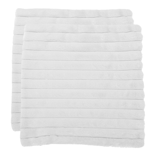 Sofakissenbezüge Polyester Weiß 2 Stk 1