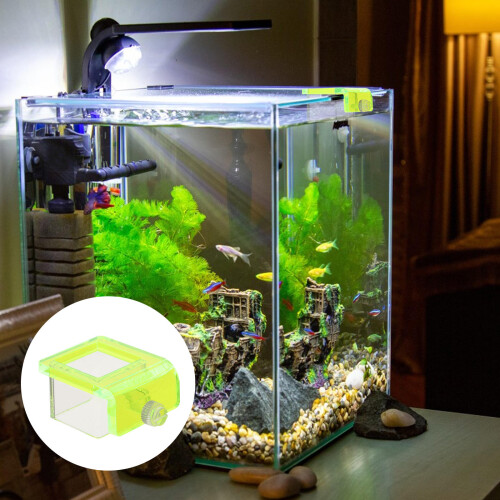 Fischfutterautomat Aquarium Hängender Mini Fütterungs-Schwimmrohr 2