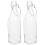 2Stk Glasverschlussflasche Mit Deckel Schalenform 1