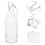 2Stk Glasverschlussflasche Mit Deckel Schalenform 6