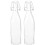 2Stk Glasverschlussflasche Mit Deckel Schalenform 5
