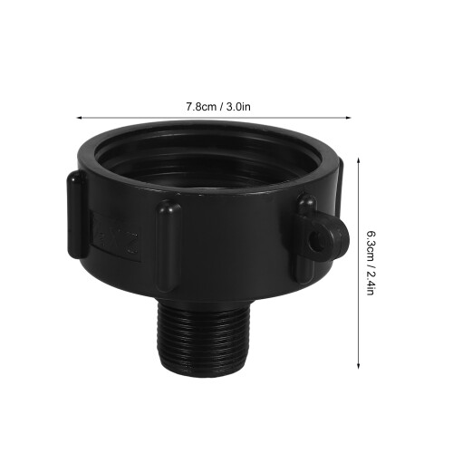 2St Wasserbehälter Adapter Kunststoff Fassverbinder 1