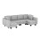 Corner Sofa with Storage, Sofa Bed Convertible 1