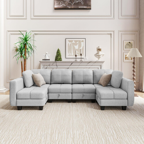 Corner Sofa with Storage, Sofa Bed Convertible 1
