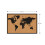 Cork Board - WORLD MAP - BLACK Wooden Frame - 90x60 cm 2