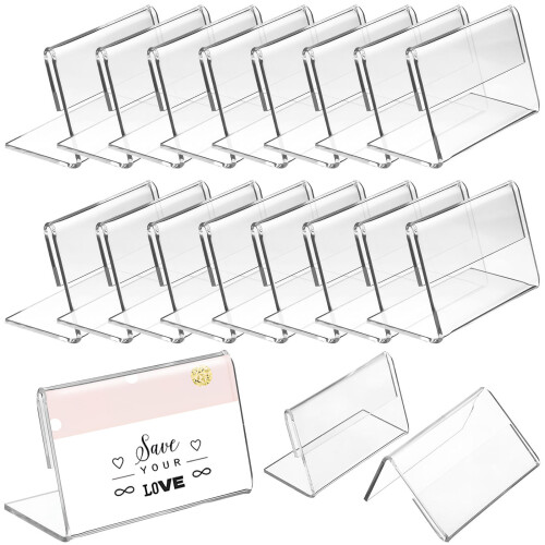 Schild Namenskarten Halter L Form 48