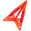 Triangle Auto Stativ Warnschild 26,00x26,00x23,00 Cm 11