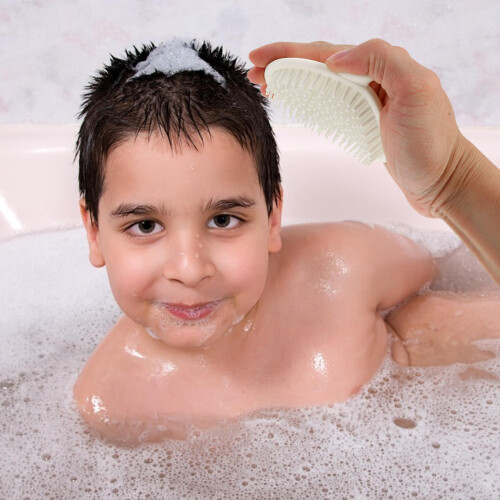 Baby Silikon Haarbürste Massage Badebürste 2