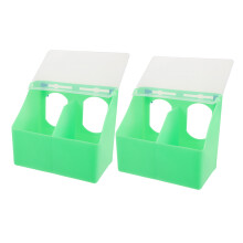 Pigeon Feeder Box Trog 2St 6,7x5,5x3,7 Zoll