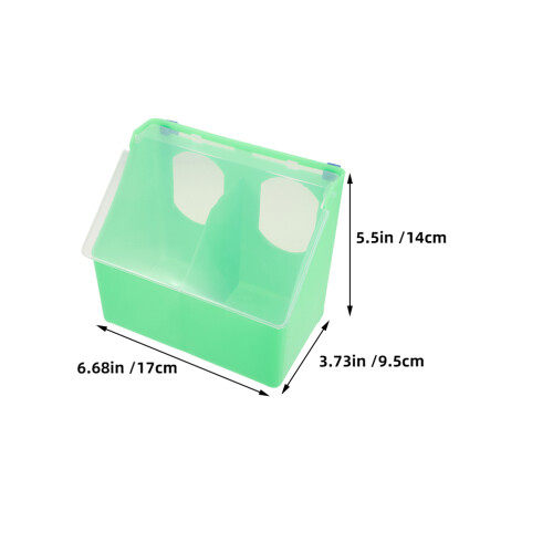 Pigeon Feeder Box Trog 2St 6,7x5,5x3,7 Zoll 1