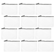15 Reißverschluss Netzbeutel PVC Schwarz Für Zu Hause