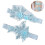 Bride Accessoires Ring Bloemendecor Lichtblauw 7