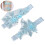 Bride Accessoires Ring Bloemendecor Lichtblauw 9
