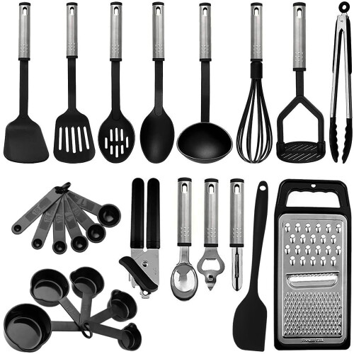 24Pcs Silicone Kitchen Utensil Set Cooking Tools 1