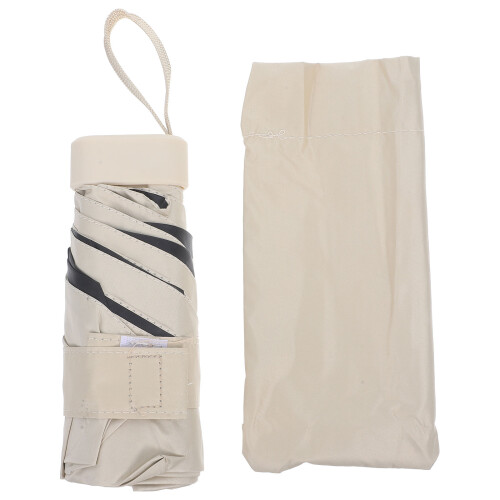 1Maal Kleine Compacte Beige Uv-Beschermend En Reis