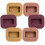 6St Felt Beige Teppichschoner Stopper Caster Cups 5