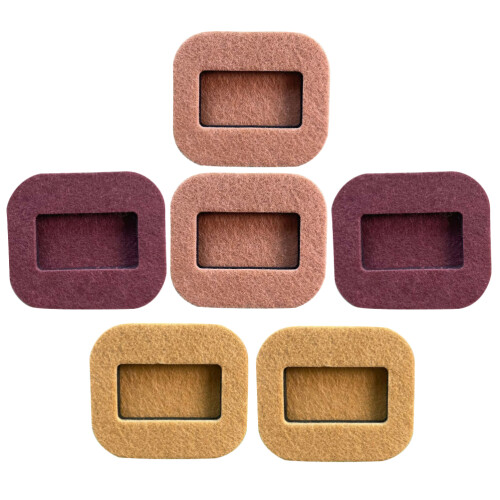 6St Felt Beige Teppichschoner Stopper Caster Cups 2
