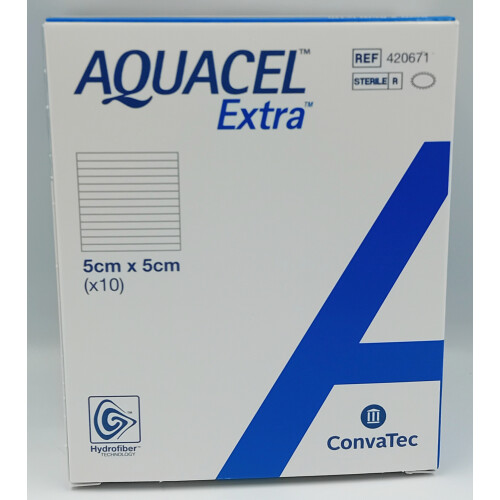 Aquacel Extra 5cm x 5cm Box of 10 - REF: 420671