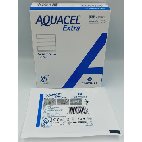 Aquacel Extra 5cm x 5cm Box of 10 - REF: 420671 1