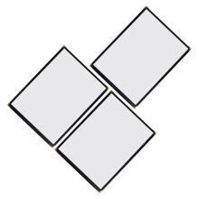 3St Transparante Menubeschermers PVC Leer Zwart Voor Menu's