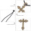 Raindrops Halskette Metall 10St 0,8x0,4 Zoll 9